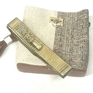 Victoria Leland Design Elegant Two-Tone Women's Bag